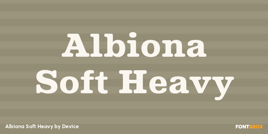 Albiona Soft Heavy Font Poster #1