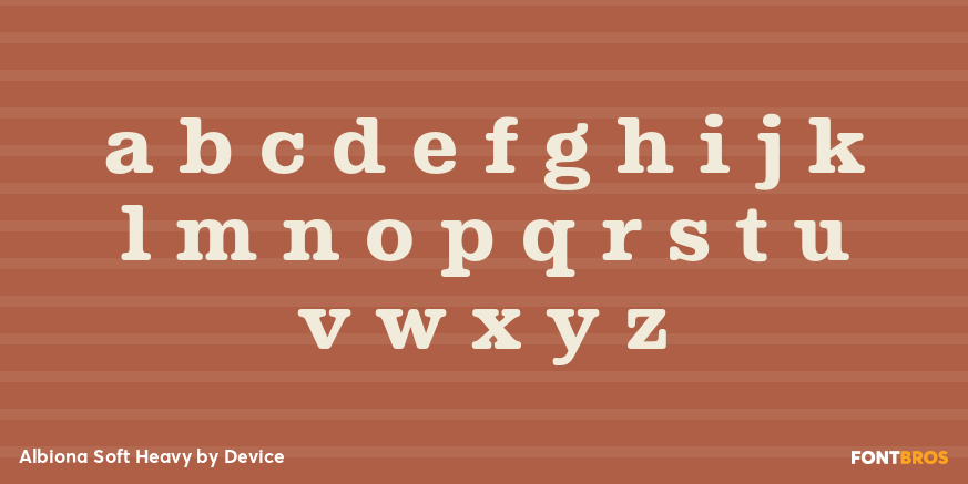 Albiona Soft Heavy Font Poster #3