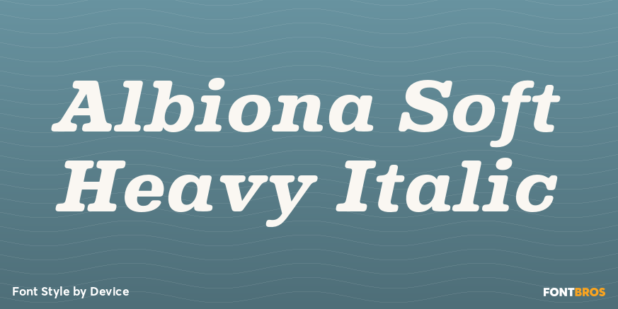 Albiona Soft Heavy Italic Font Poster #1