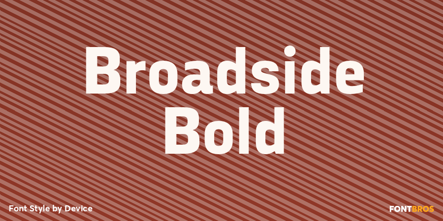 Broadside Bold Font Poster #1