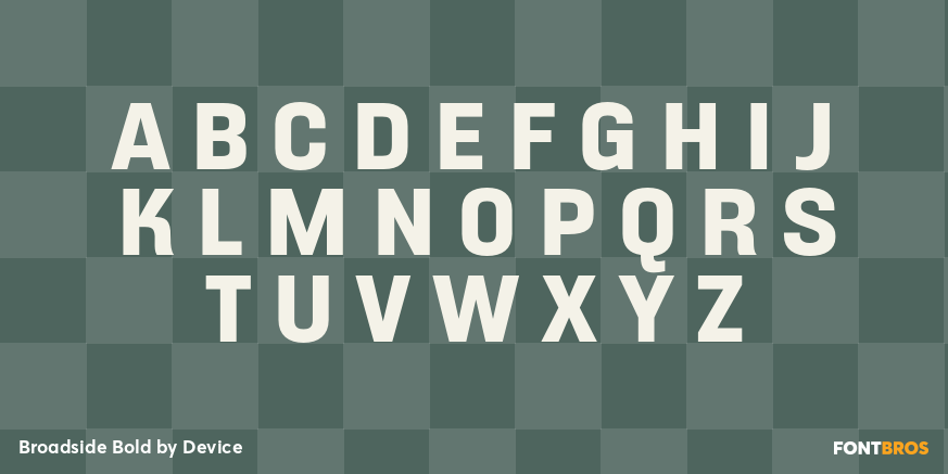 Broadside Bold Font Poster #1
