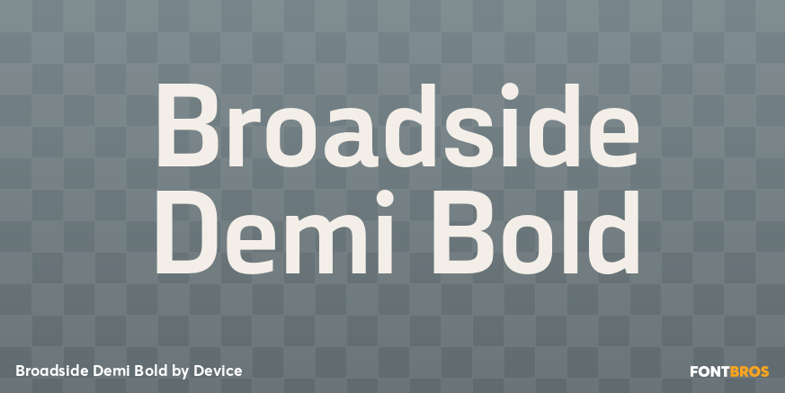 Broadside Demi Bold Font Poster #1