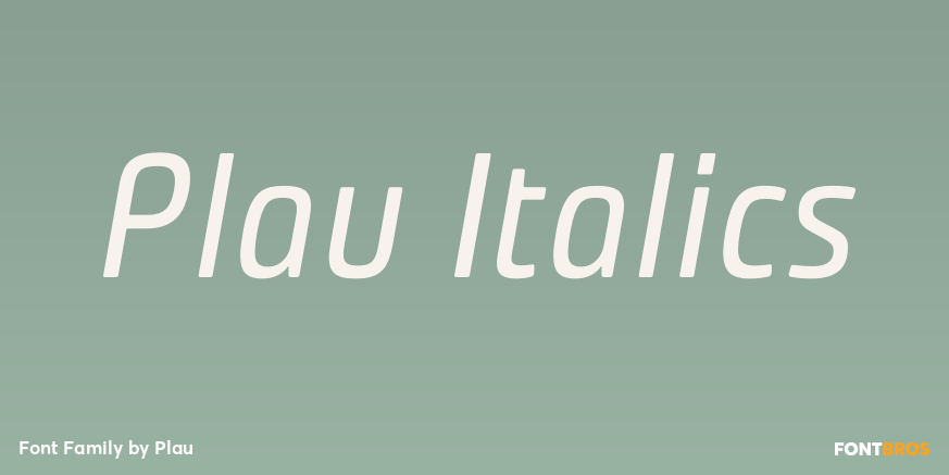 Plau Italics Poster