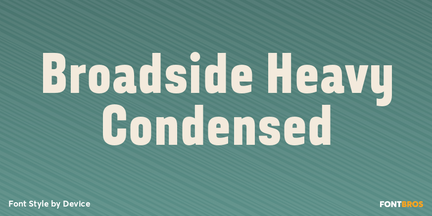 Broadside Heavy Condensed Font Poster #1
