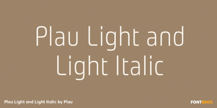 Plau Light and Light Italic Poster