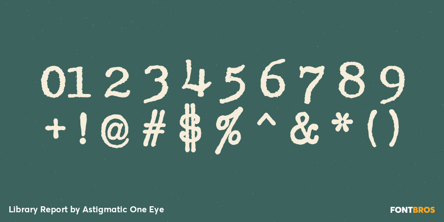 Library Report Font Poster #4