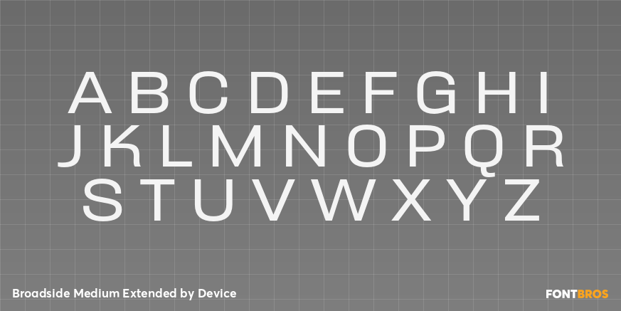 Broadside Medium Extended Font Poster #1