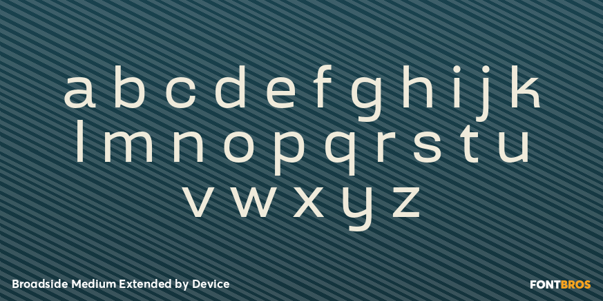 Broadside Medium Extended Font Poster #1