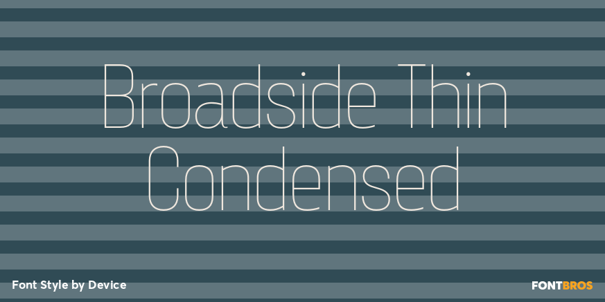 Broadside Thin Condensed Font Poster #1