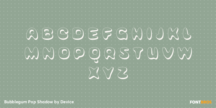 Bubblegum Pop Shadow Font Poster #2