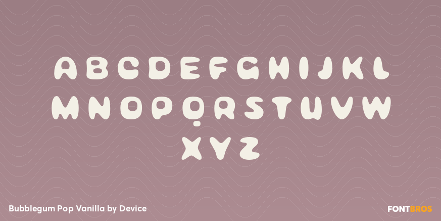 Bubblegum Pop Vanilla Font Poster #2