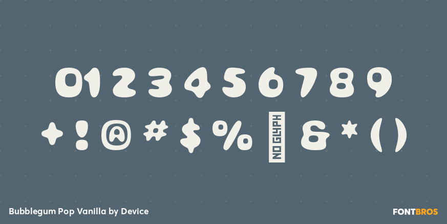 Bubblegum Pop Vanilla Font Poster #4