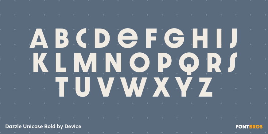 Dazzle Unicase Bold Font Poster #3