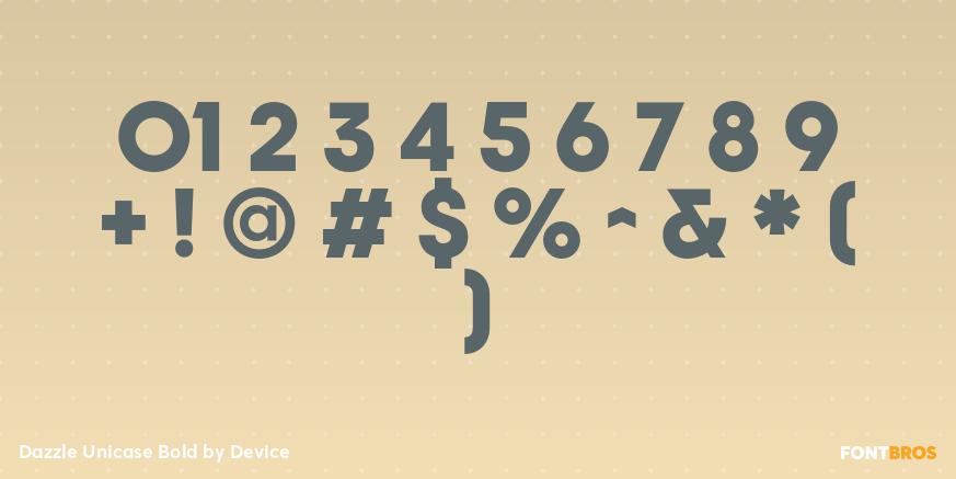 Dazzle Unicase Bold Font Poster #4