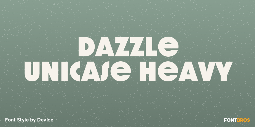Dazzle Unicase Heavy Font Poster #1