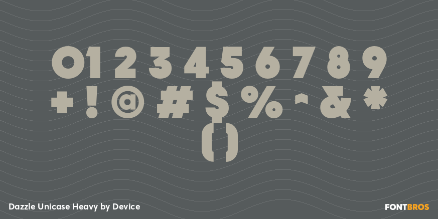 Dazzle Unicase Heavy Font Poster #1