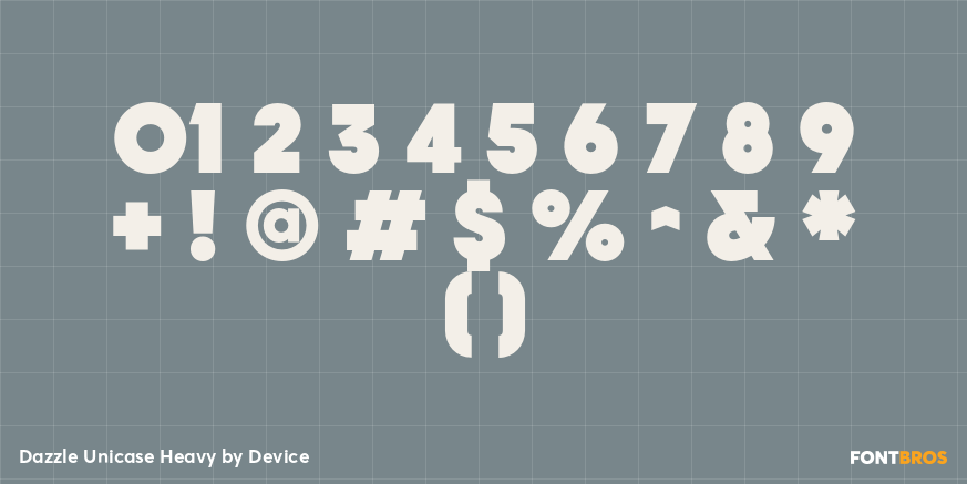 Dazzle Unicase Heavy Font Poster #4