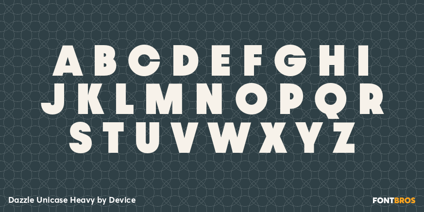 Dazzle Unicase Heavy Font Poster #1