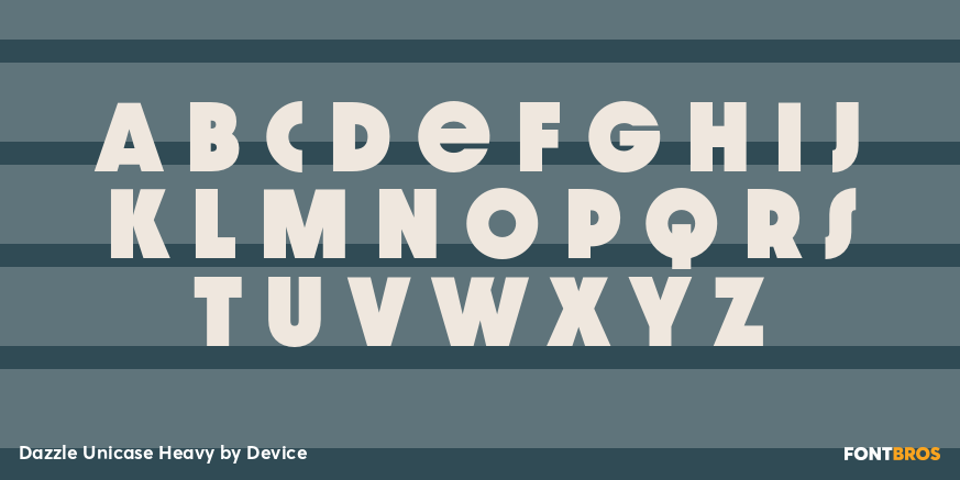 Dazzle Unicase Heavy Font Poster #1