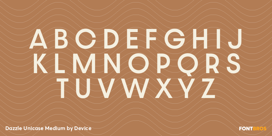 Dazzle Unicase Medium Font Poster #2