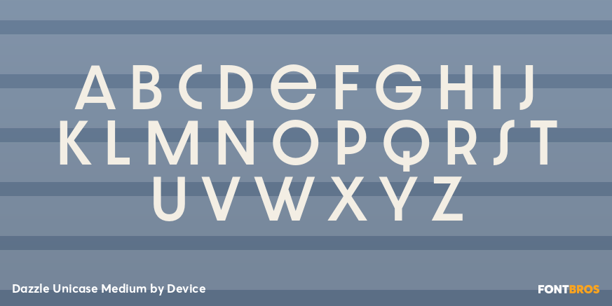 Dazzle Unicase Medium Font Poster #3