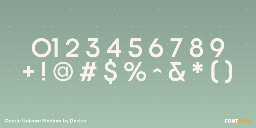 Dazzle Unicase Medium Font Poster #4