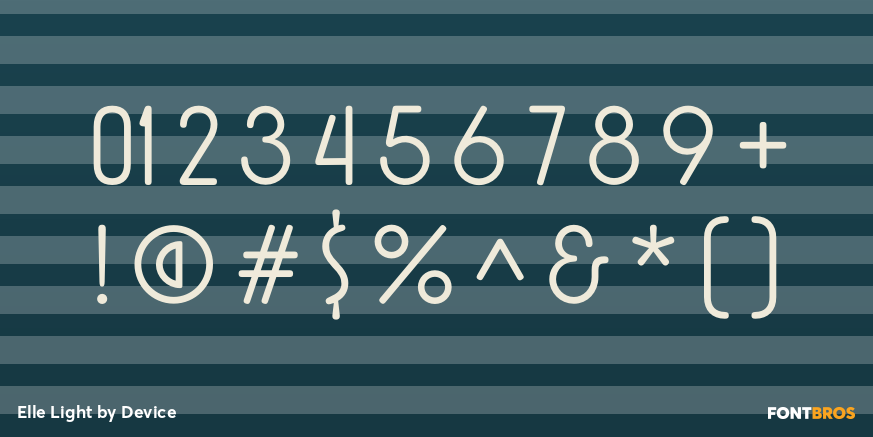 Elle Light Font Poster #1