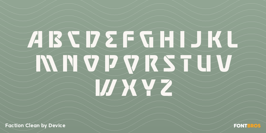 Faction Clean Font Poster #2