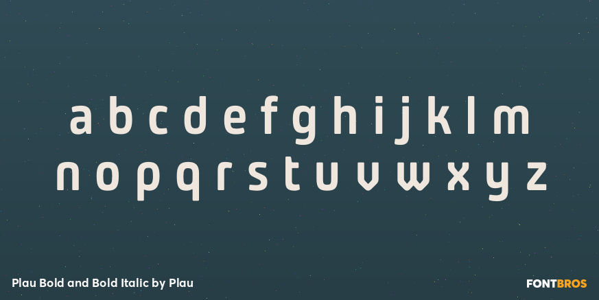 Plau Bold and Bold Italic Font Poster #1