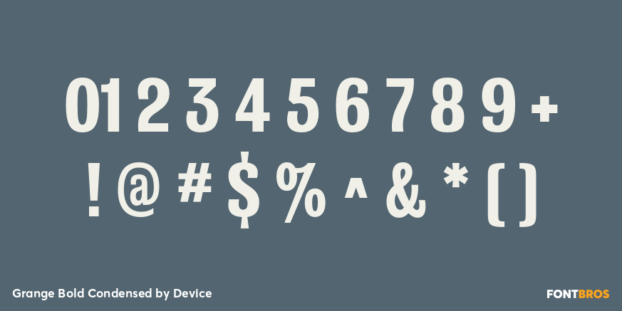 Grange Bold Condensed Font Poster #1