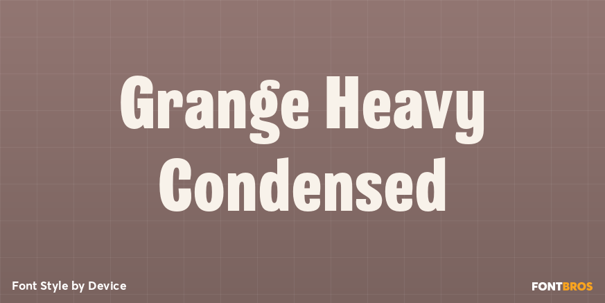 Grange Heavy Condensed Poster