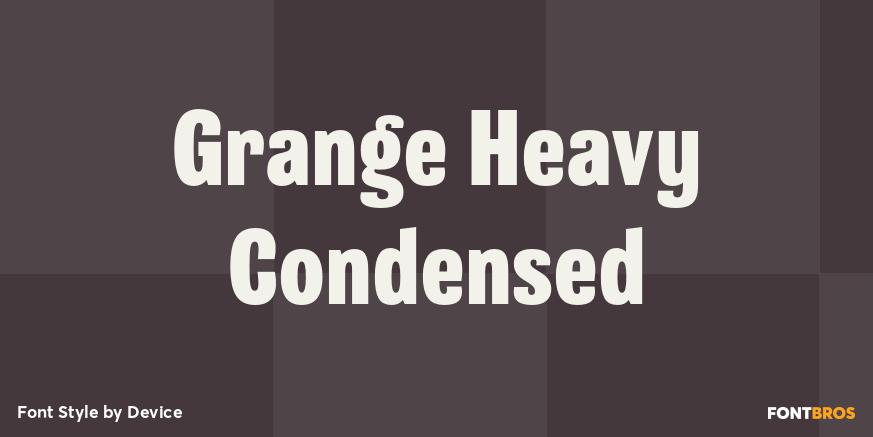 Grange Heavy Condensed Poster