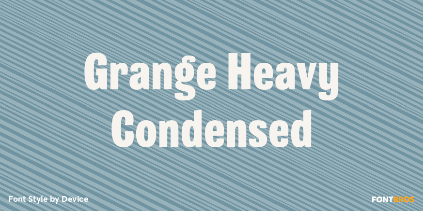 Grange Heavy Condensed Poster