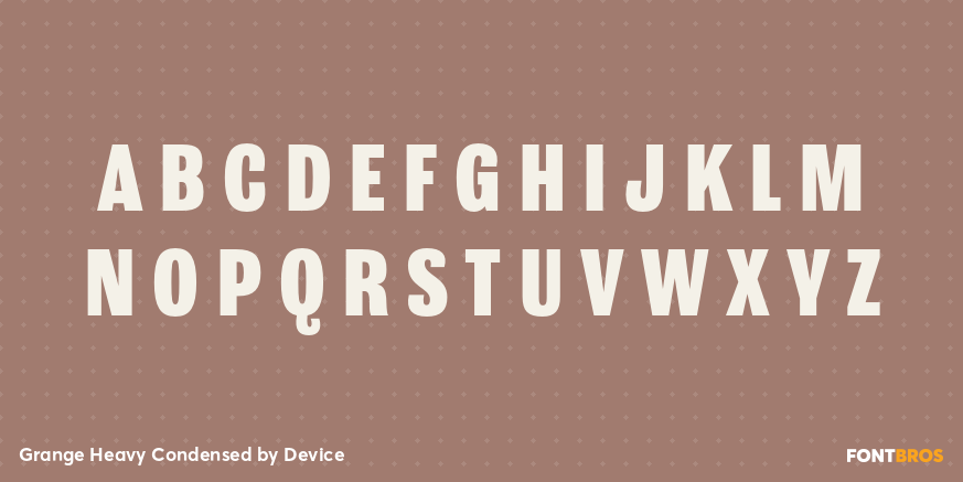 Grange Heavy Condensed Font Poster #2