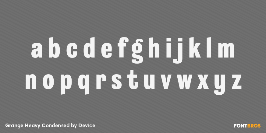 Grange Heavy Condensed Font Poster #3
