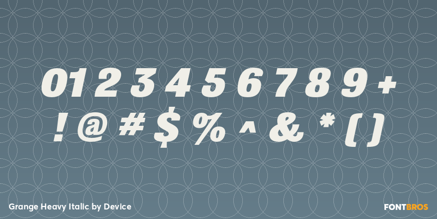 Grange Heavy Italic Font Poster #4