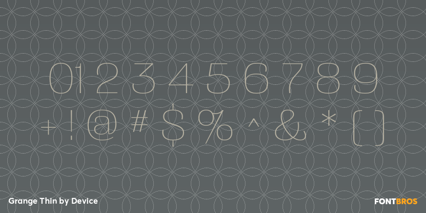 Grange Thin Font Poster #4