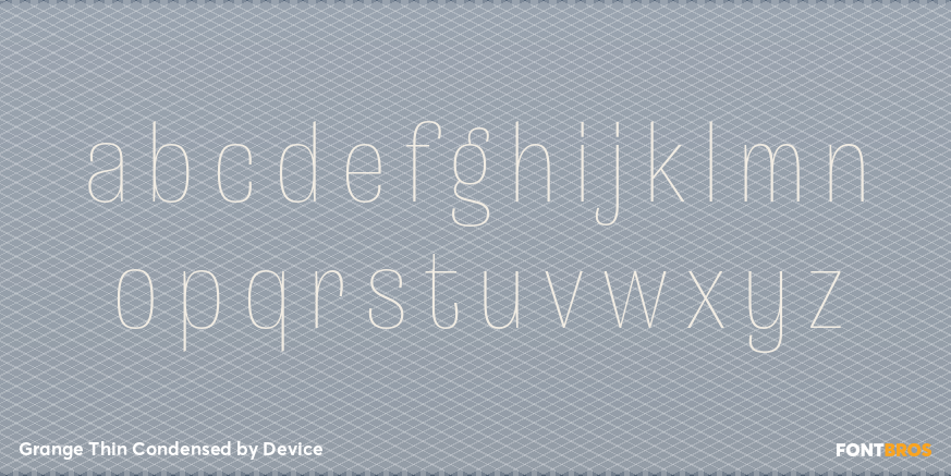Grange Thin Condensed Font Poster #3