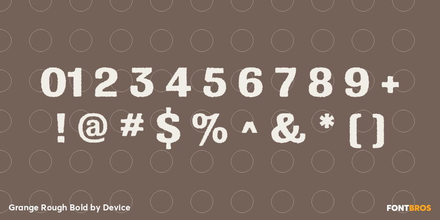 Grange Rough Bold Font Poster #1