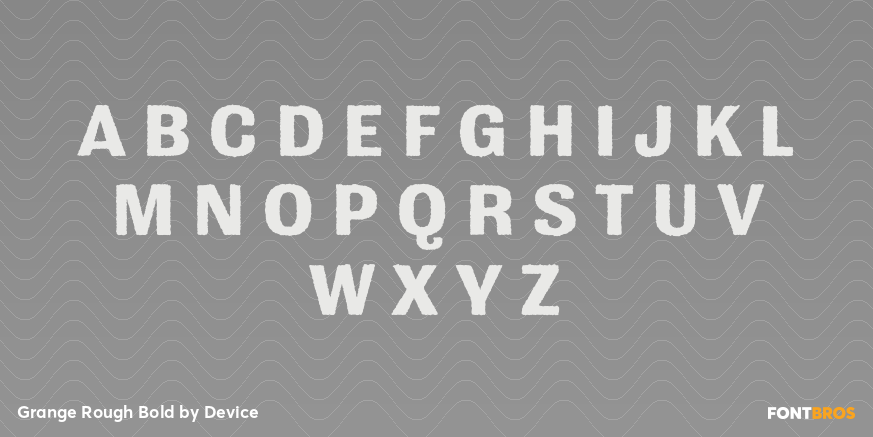 Grange Rough Bold Font Poster #1