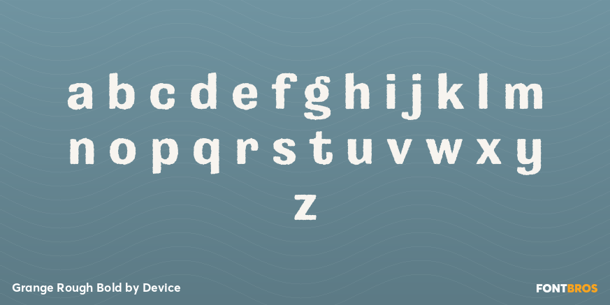 Grange Rough Bold Font Poster #1