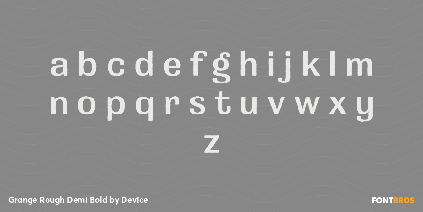 Grange Rough Demi Bold Font Poster #3