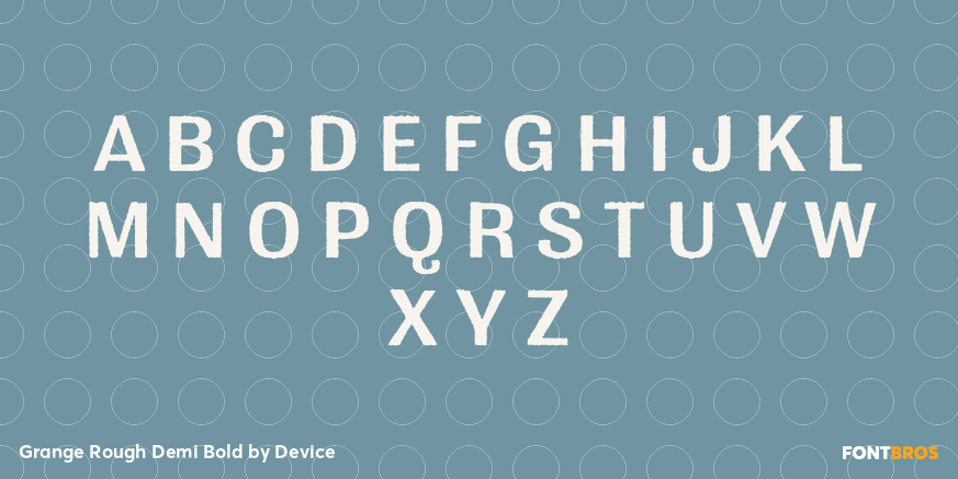 Grange Rough Demi Bold Font Poster #1