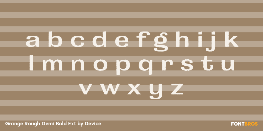 Grange Rough Demi Bold Ext Font Poster #3