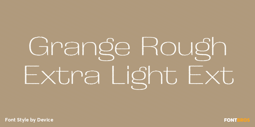 Grange Rough Extra Light Ext Poster