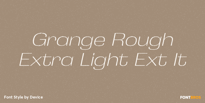 Grange Rough Extra Light Ext It Poster