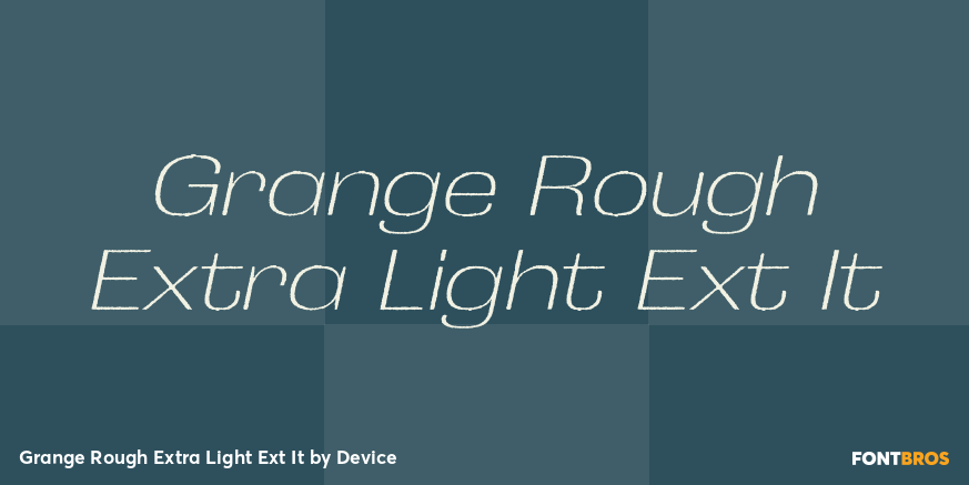 Grange Rough Extra Light Ext It Poster