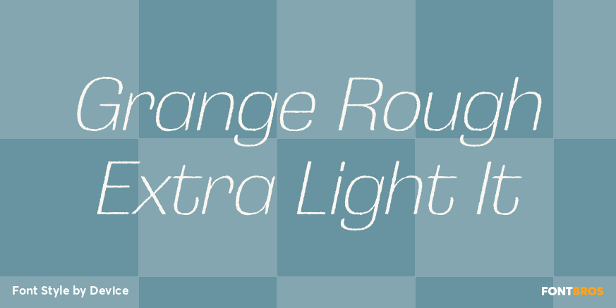 Grange Rough Extra Light It Poster