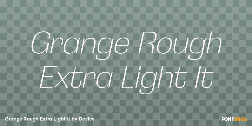 Grange Rough Extra Light It Poster