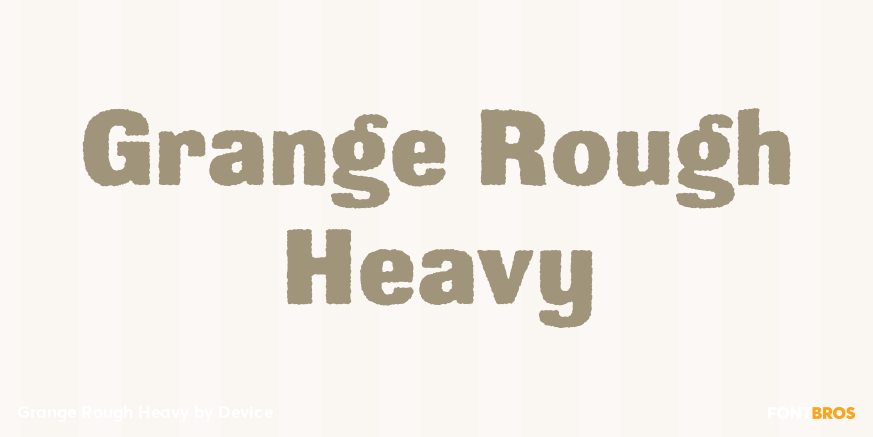 Grange Rough Heavy Poster